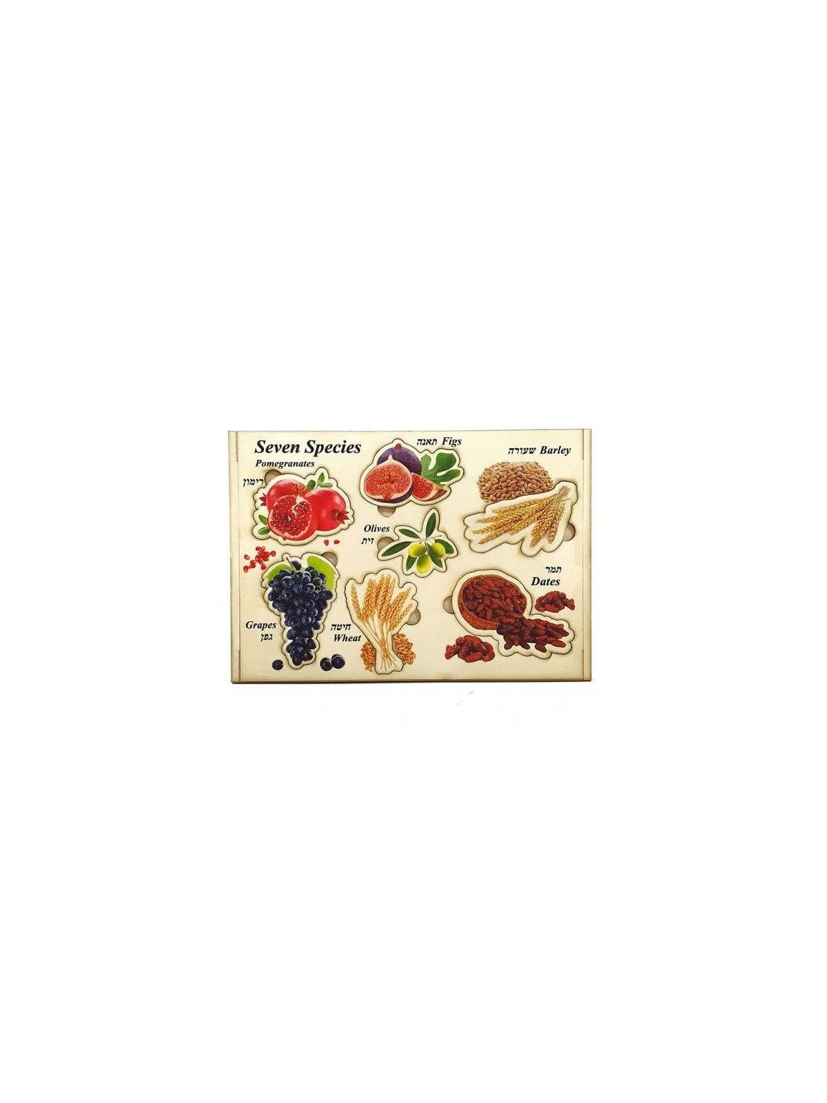 Seven Species: Interactive Educational Puzzle (Hebrew / English)